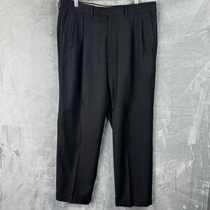 santorelli mens pants Black Como 2 Wool‎ Trousers 35*